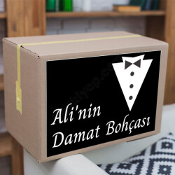 Damat Bohçası 01 Çeyiz Etiketi
