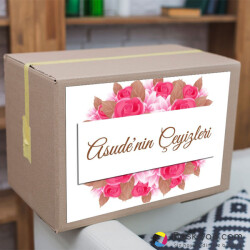 Gül Kenarlıklı Çeyiz Etiketi