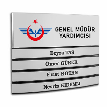 Alüminyum Bombeli Kapı İsimliği (Modüler)