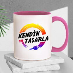Kişiye Özel Baskılı Pembe Kupa