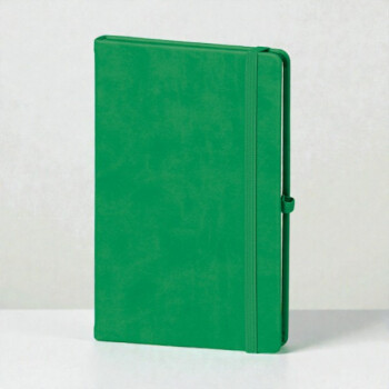 Tarihsiz Çizgili Koyu Yeşil Ajanda/Defter 13X21Cm