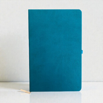 Kişiye Özel Tarihsiz Çizgili Turkuaz Ajanda/Defter 13X21Cm