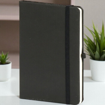 Topkapı Tarihsiz Siyah Ajanda / Defter Kişiye Özel 13X21Cm