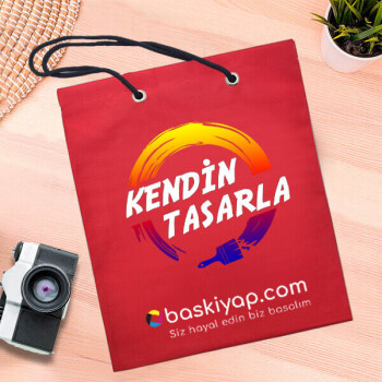 Kişiye Özel Kırmızı Bez Çanta