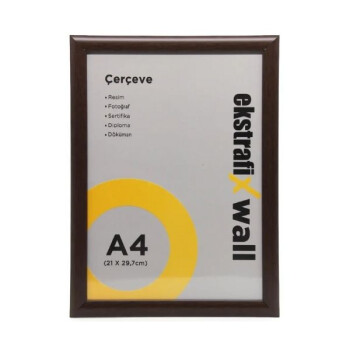 Ekstrafix Wall Çerçeve A4 Ceviz + Fotoğraf Baskısı Hediye