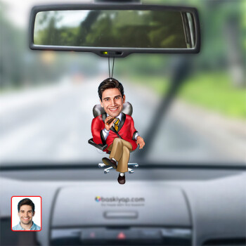 Puro İçen Adam Dikiz Ayna Süsü Model 1