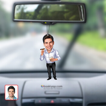 Puro İçen Adam Dikiz Ayna Süsü