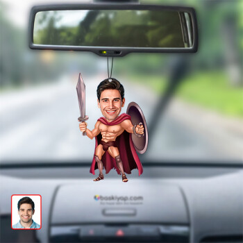 Şovalye Biblo Karikatür Dikiz Ayna Süsü