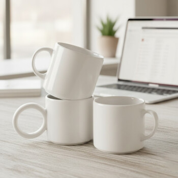 Hafif Kusurlu Baskılı Kupa Bardak