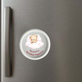 Kişiye Özel Çerçeveli Daire Magnet