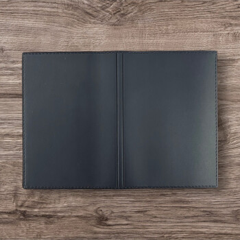 Kişiye Özel Termo Deri Siyah Pasaport Kılıfı