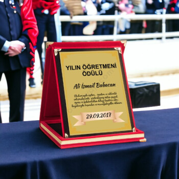 Küçük Boy Kişiye Özel Albüm Plaket 9X12 Cm