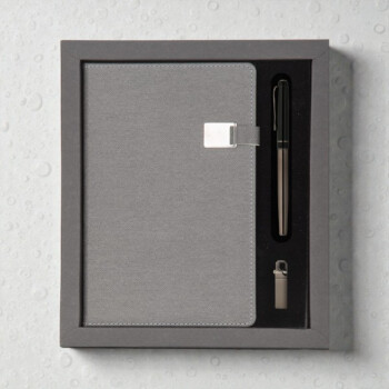 Kişiye Özel Ajanda Kalem Usb Set - Füme