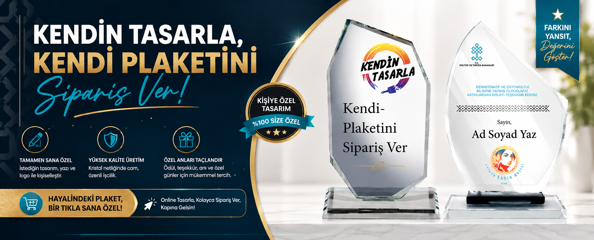 Tüm Plaket Çeşitleri Sitemizde Satışta