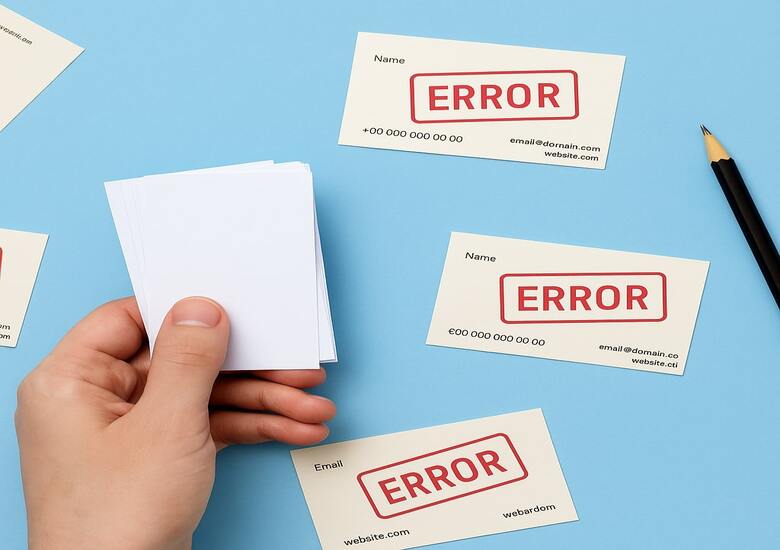 Kartvizit Tasarlarken Kaçınılması Gerekenler Nelerdir? Sık Yapılan 7 Hata