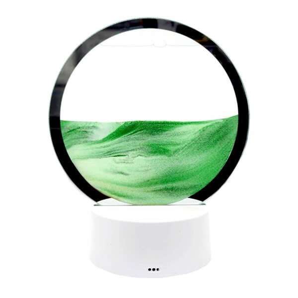 Sanatsal Dekoratif Ledli Ortaboy Kum Saati