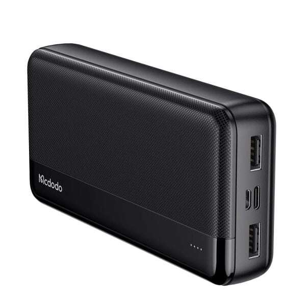 Mcdodo Mc-1370 20000 Mah Çift Usb Çıkışlı 5V 2.1A Led Göstergeli Siyah Powerbank - Görsel 1
