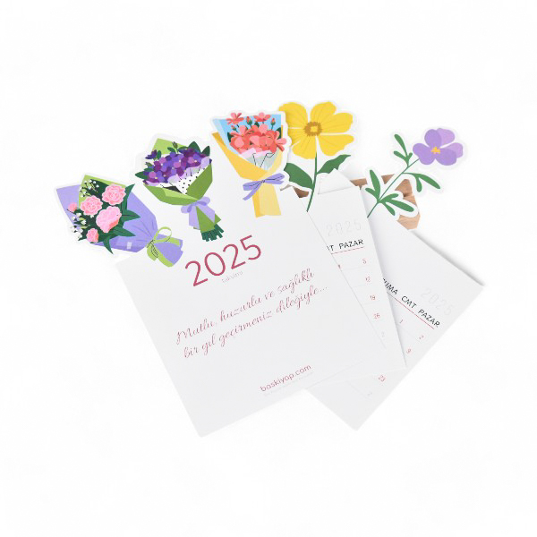 Kişiye Özel Masa Takvimi Özel Kesim