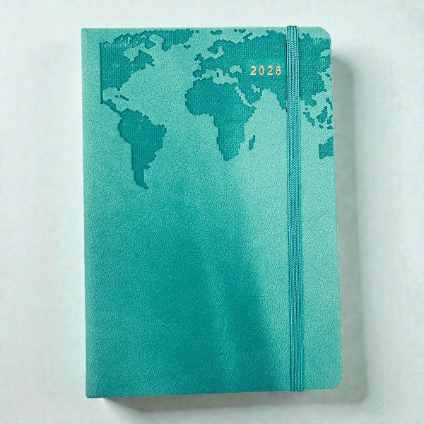 2026 Tarihli Ajanda 14 X 20 Cm -Turkuaz Yeşil görsel