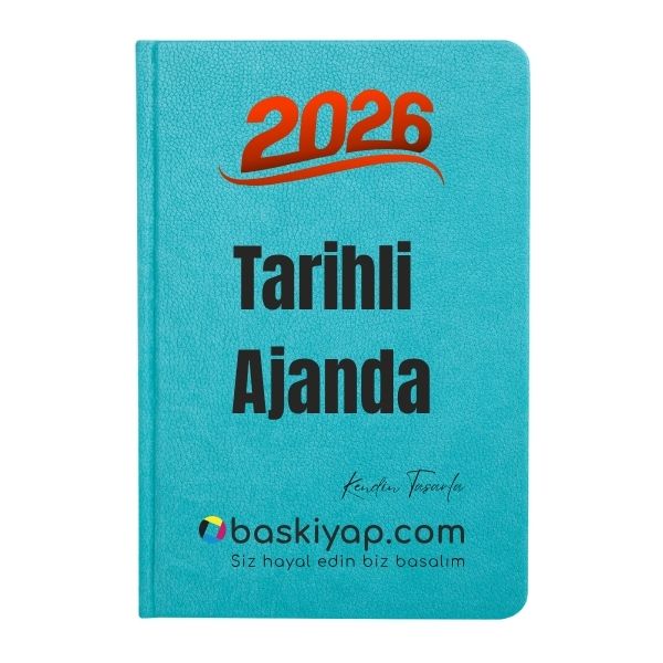 2026 Tarihli Ajanda Turkuaz 17X24 Cm görsel