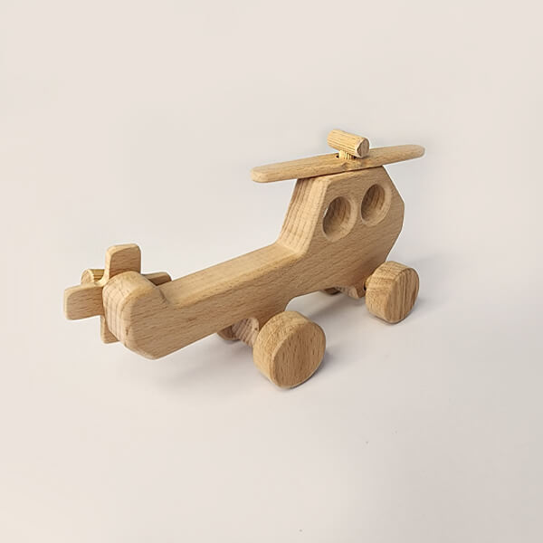 Kişiye Özel Ahşap Oyuncak Helikopter