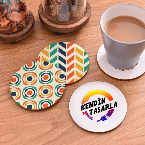 Kişiye Özel Yuvarlak Bardak Altlığı görsel