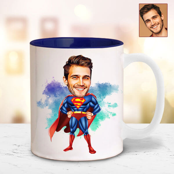 Superman Karikatürlü Kupa Bardak - Görsel 8