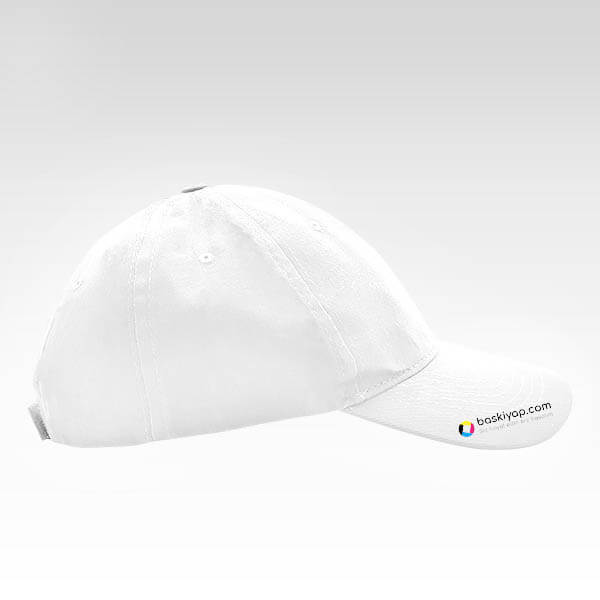 Kişiye Özel Baskılı Beyaz Bez Şapka - Görsel 3