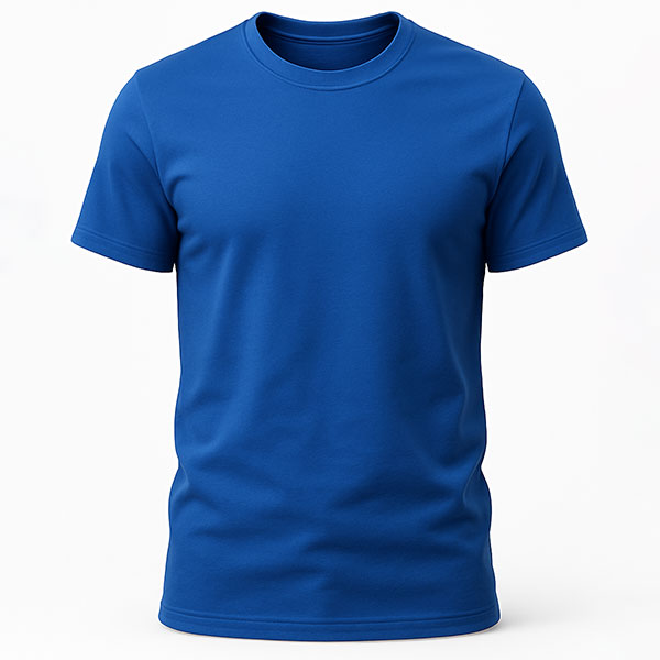 Unisex Mavi Kişiye Özel Tişört görsel