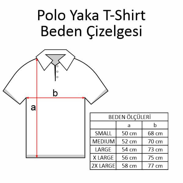 Kişiye Özel Polo Yaka Siyah Tişört görsel