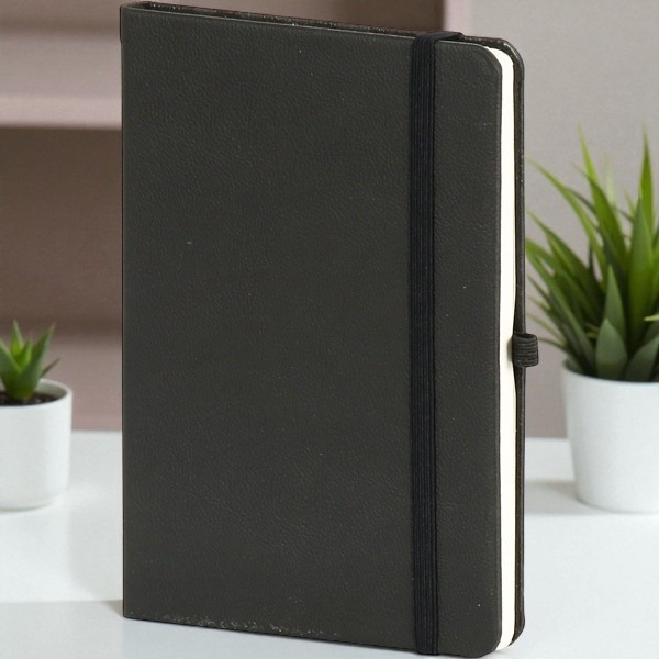 Topkapı Tarihsiz Siyah Ajanda / Defter Kişiye Özel 13X21Cm - Görsel 1