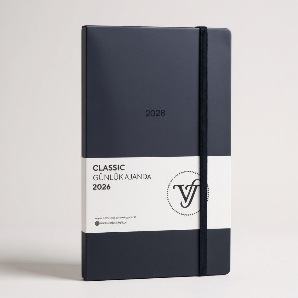 Victoria's Journals Classic 2026 Günlük Ajanda 13X21 Cm Sert Kapak- Lacivert görsel