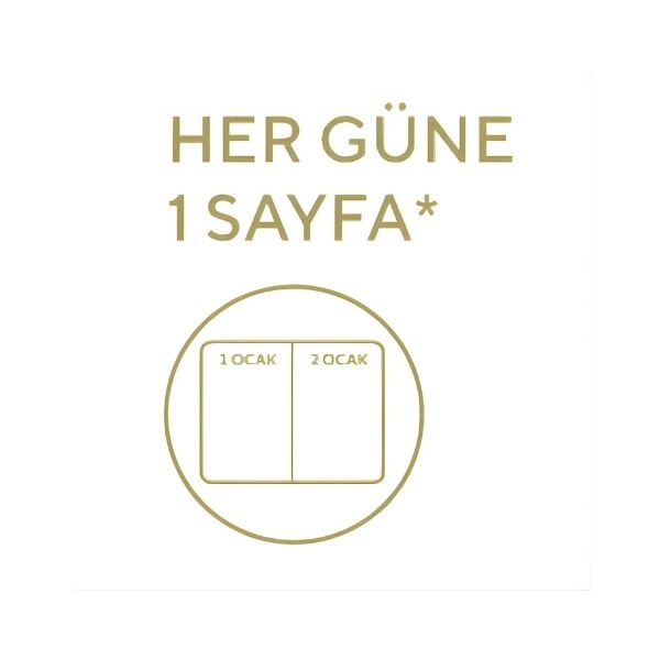 Victoria's Journals Classic 2026 Günlük Ajanda 13X21 Cm Sert Kapak- Siyah görsel