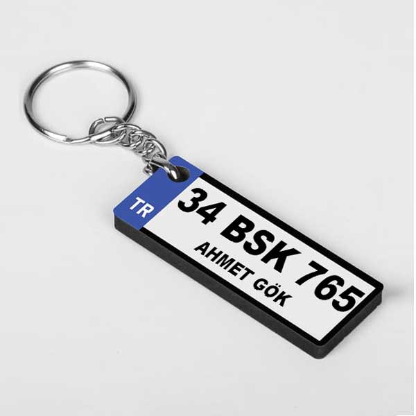 Yeni Araba Hediyesi Plaka Anahtarlık görsel