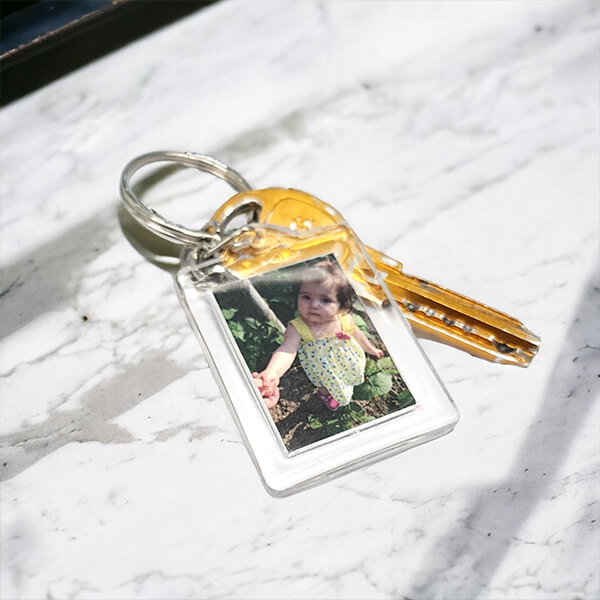 Kişiye Özel Fotoğraflı Anahtarlık 120X26 Mm görsel