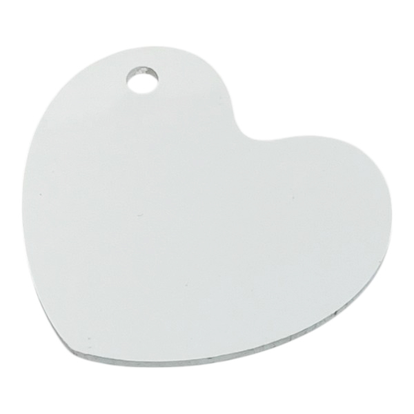 Kişiye Özel Baskılı Beyaz Kalp Anahtarlık görsel