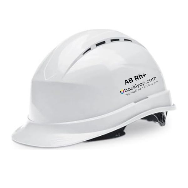 Kişiye Özel Baskılı Starline Beyaz Baret - Görsel 1