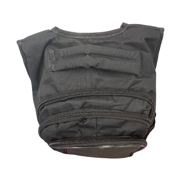 Kişiye Özel Baskılı 3 Bölmeli Destekli Sırt Çantası - Siyah