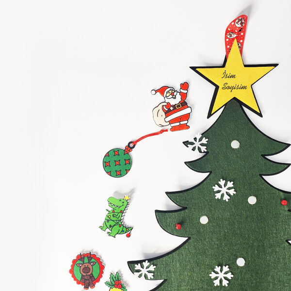 Kişiye Özel Keçe Yılbaşı Ağacı