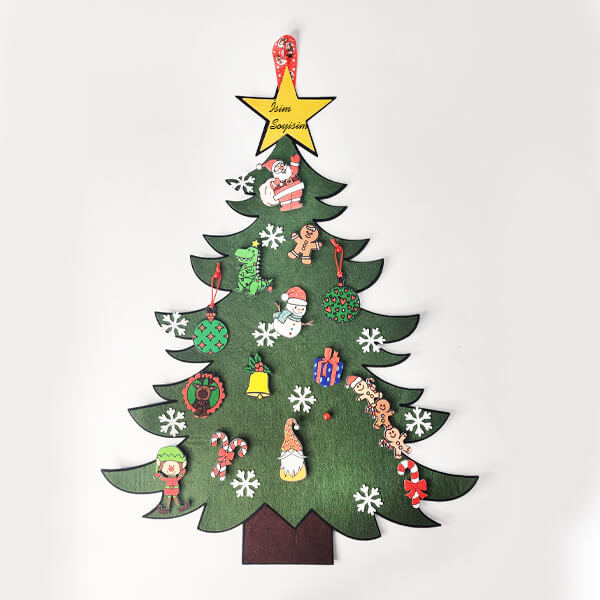 Kişiye Özel Keçe Yılbaşı Ağacı