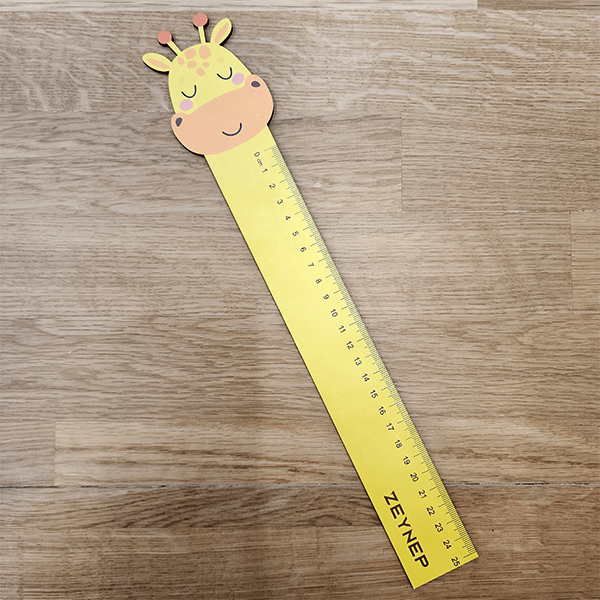 Kişiye Özel Tasarım Ahşap Cetvel 25Cm