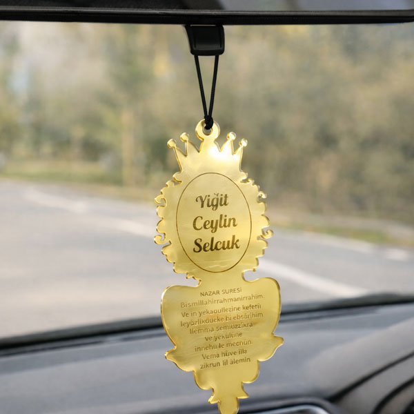 Taç Ayetel Kürsi Dikiz Aynası Süsü görsel