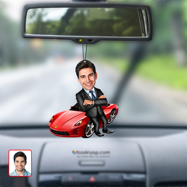 Galerici Karikatür Dikiz Ayna Süsü - Görsel 1