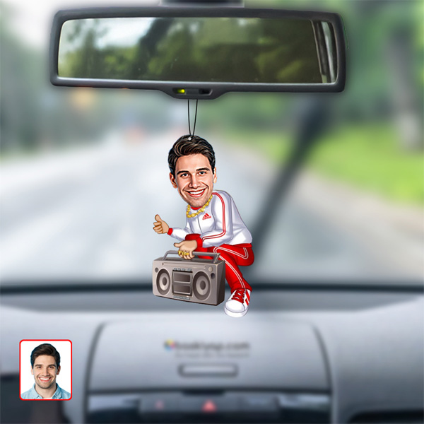 Hiphop Yapan Erkek Dikiz Ayna Süsü