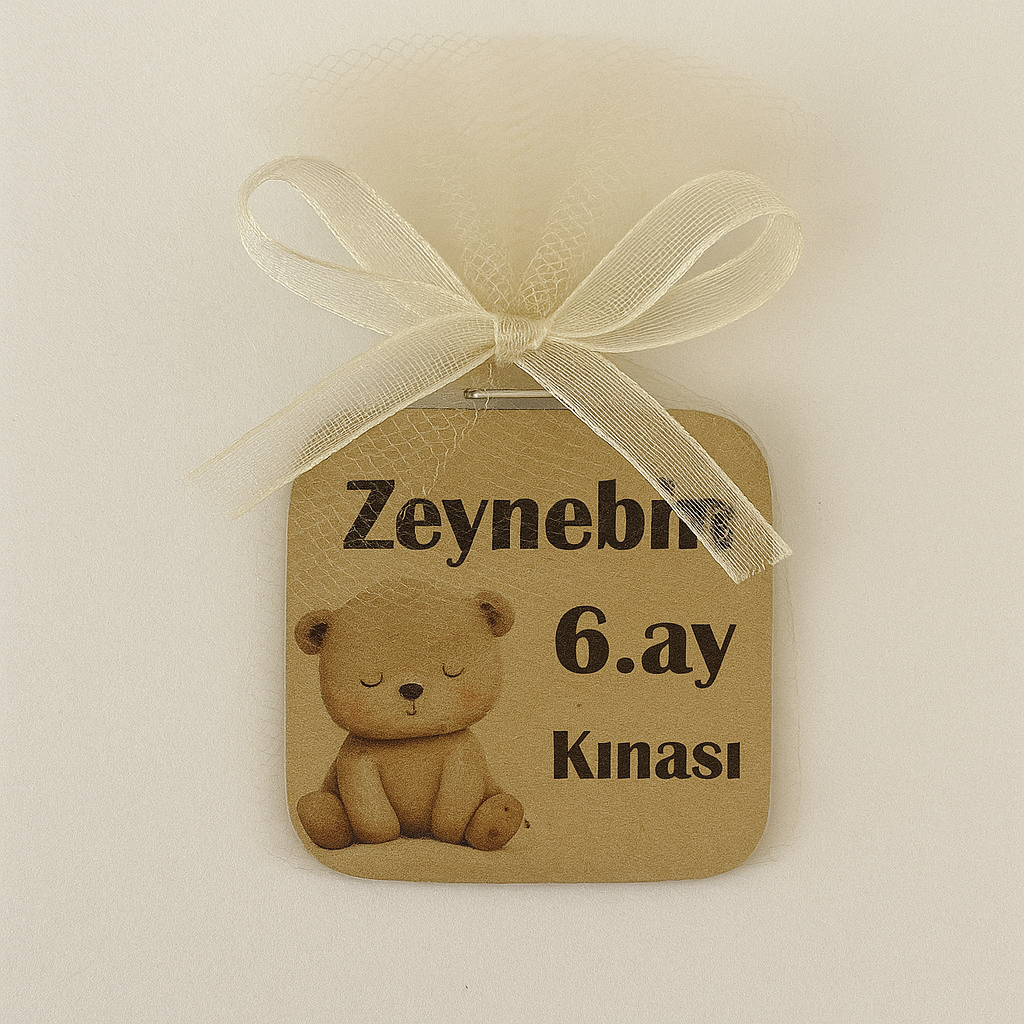 Kraft Hediyelik / Marka Etiketi Kare Kesim