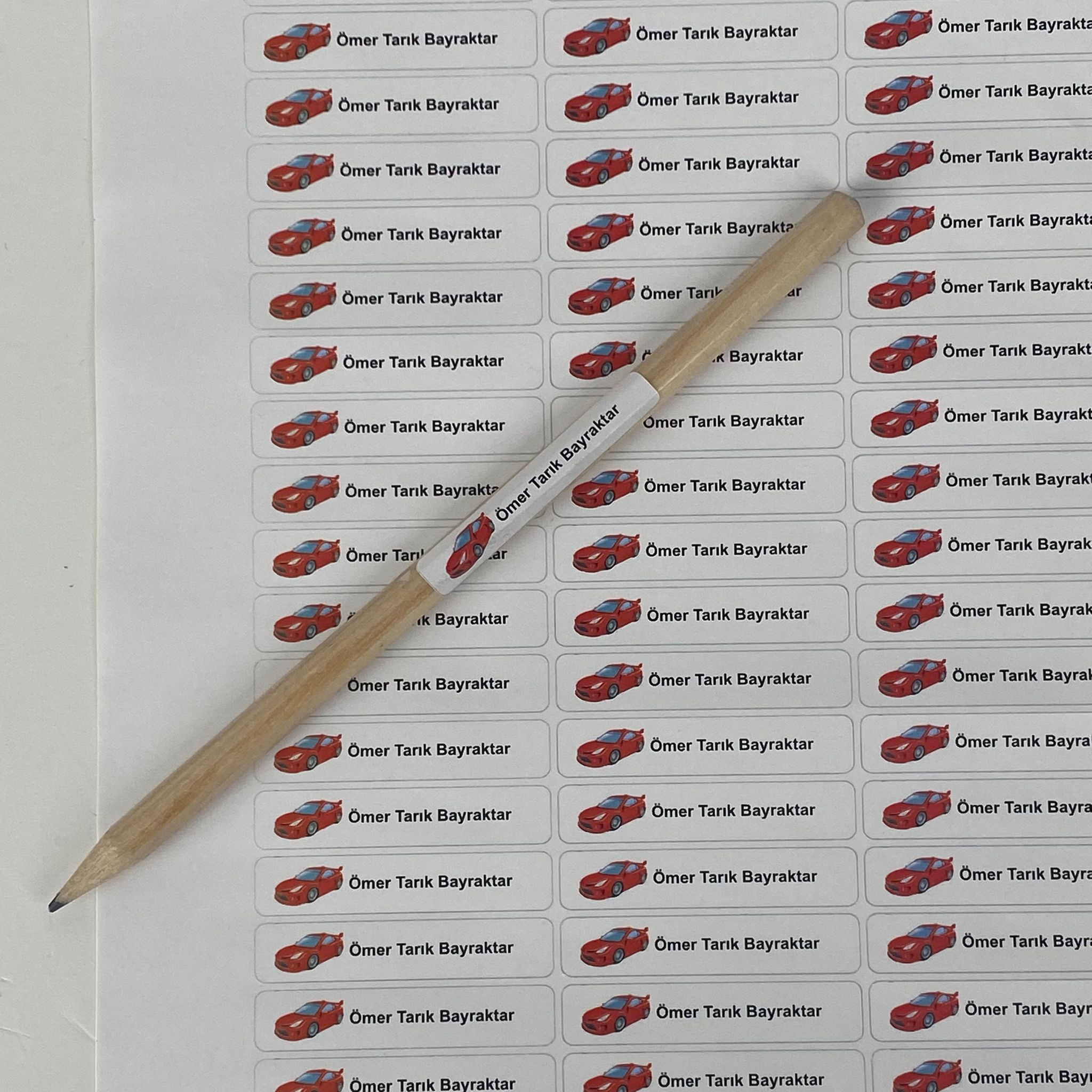 Okul Etiketi 100 Adet 5 X 1,5 Cm - Görsel 2