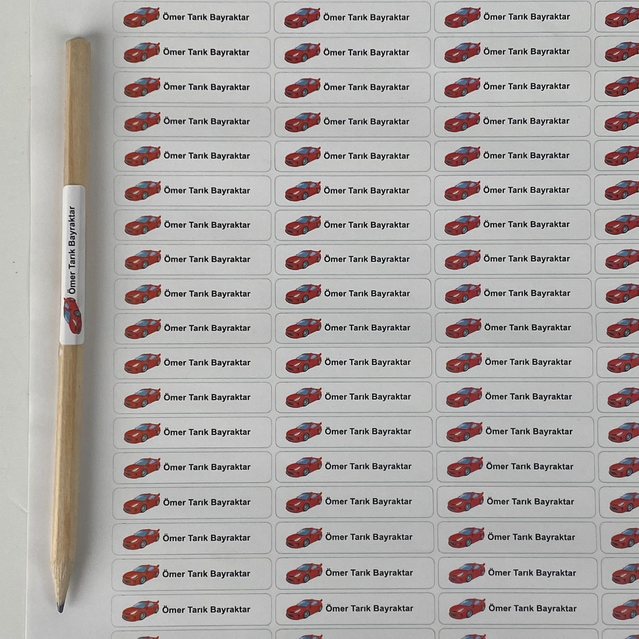 Okul Etiketi 100 Adet 5 X 1,5 Cm - Görsel 3