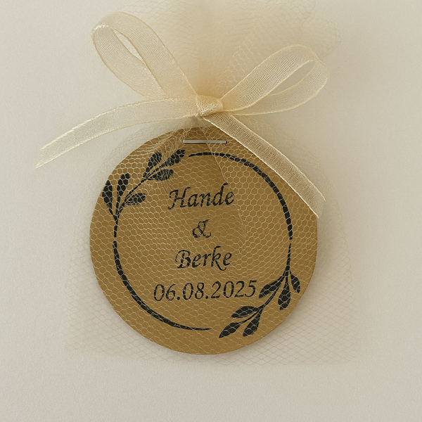 Kraft Hediyelik / Marka Etiketi Yuvarlak Kesim görsel