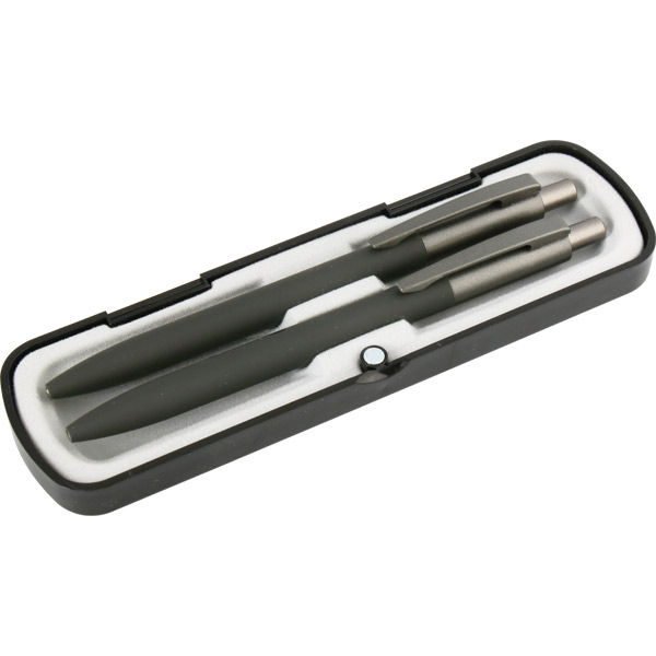 Kişiye Özel Tükenmez Ve Versatil Kalem Set 2Li - Siyah