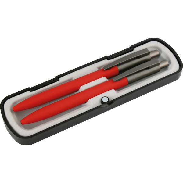 Kişiye Özel Tükenmez Ve Versatil Kalem Set 2Li - Kırmızı